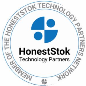 HonestStok Technology Partners logo with text.